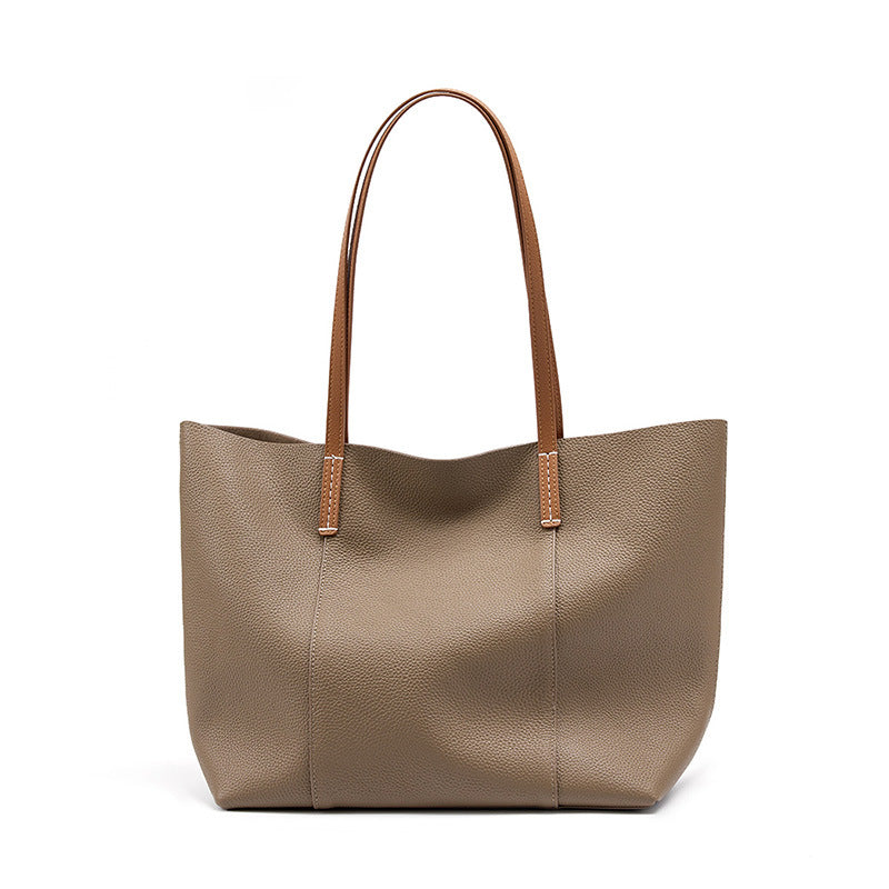Hayesaura | 2026 Handmade Top-Layer Cowhide Large Commuter Tote