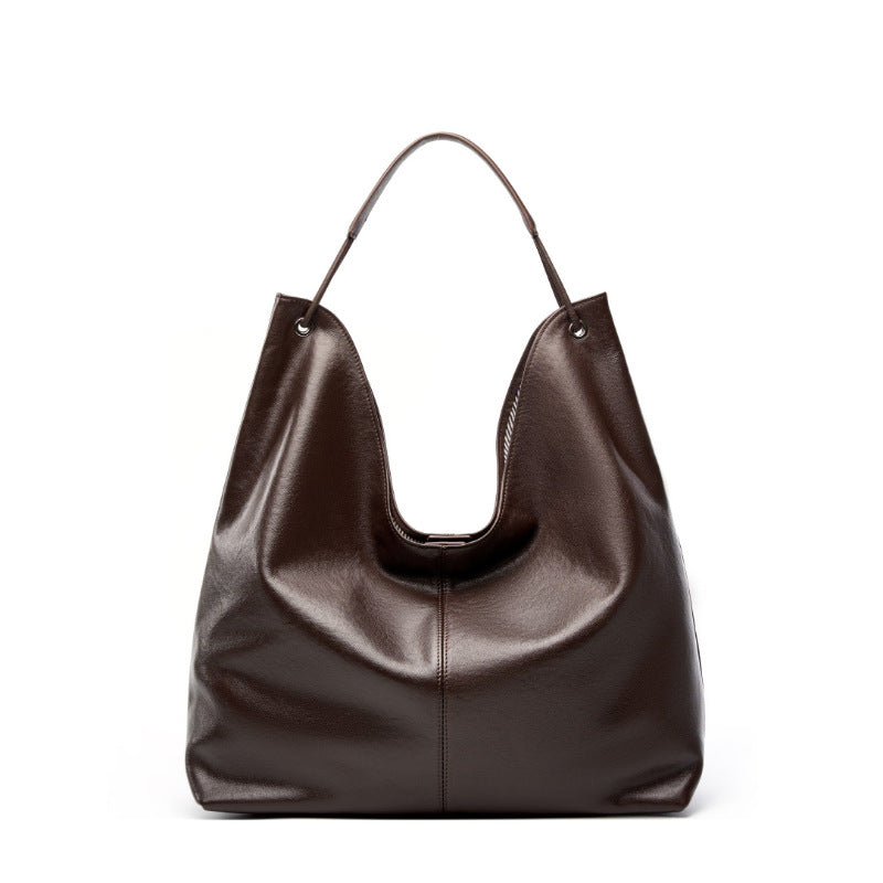 Hayesaura | 2026 Vegetable-Tanned Cowhide Campus & Commuter Tote