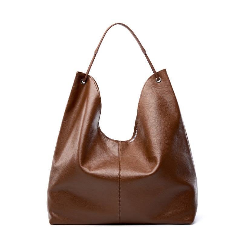 Hayesaura | 2026 Vegetable-Tanned Cowhide Campus & Commuter Tote