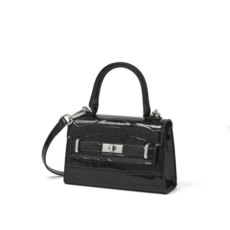 Hayesaura | 2026 Croc-Embossed Cowhide Kelly Top-Handle Bag