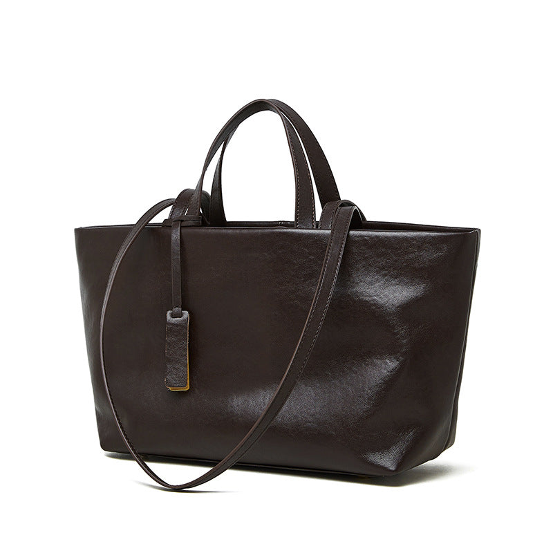 Hayesaura | Vintage Soft Leather Nomad Large Capacity Tote