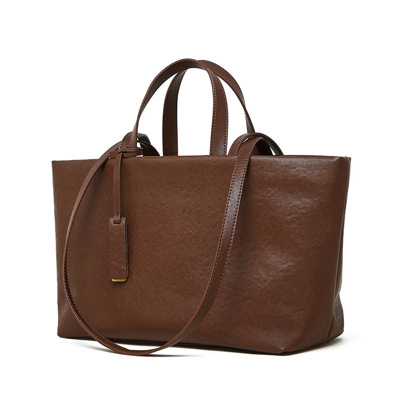 Hayesaura | Vintage Soft Leather Nomad Large Capacity Tote