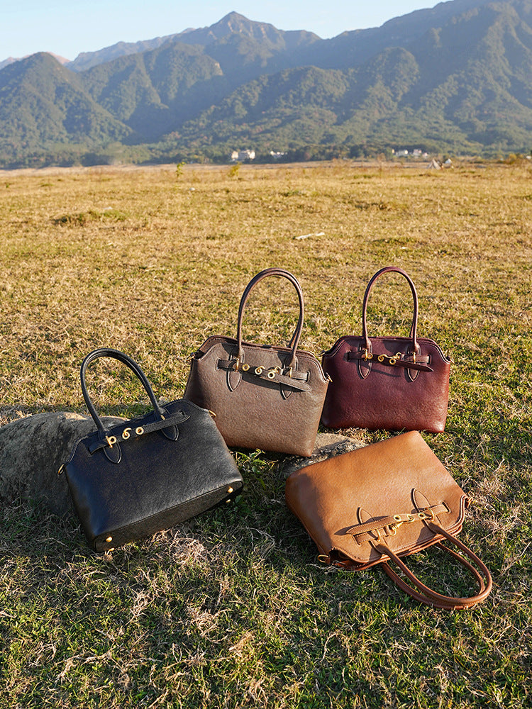 Hayesaura | Retro Underarm Sculptural Genuine Leather Crossbody
