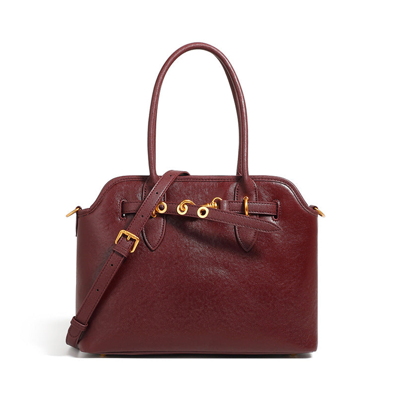 Hayesaura | Retro Underarm Sculptural Genuine Leather Crossbody