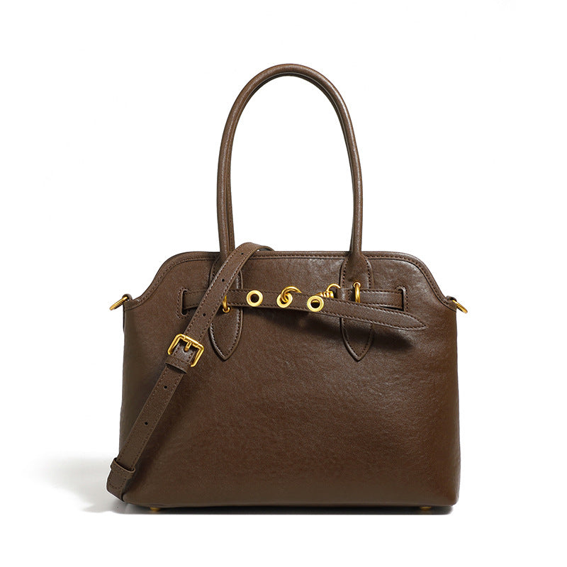 Hayesaura | Retro Underarm Sculptural Genuine Leather Crossbody