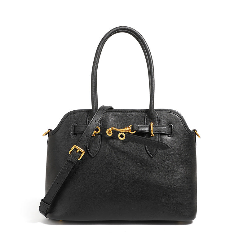 Hayesaura | Retro Underarm Sculptural Genuine Leather Crossbody