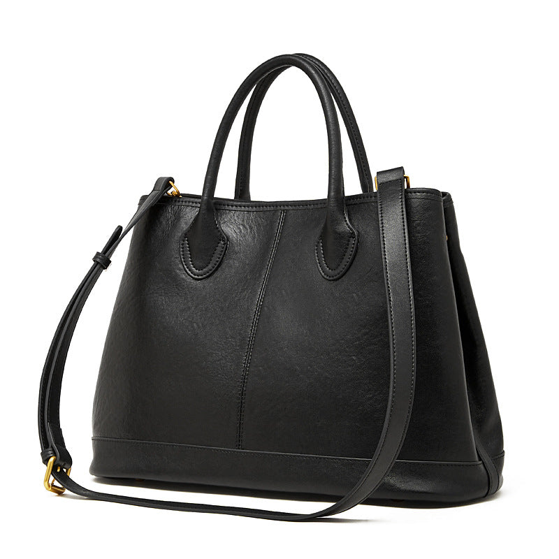 Hayesaura | Versatile Minimalist Luxe Genuine Leather Tote