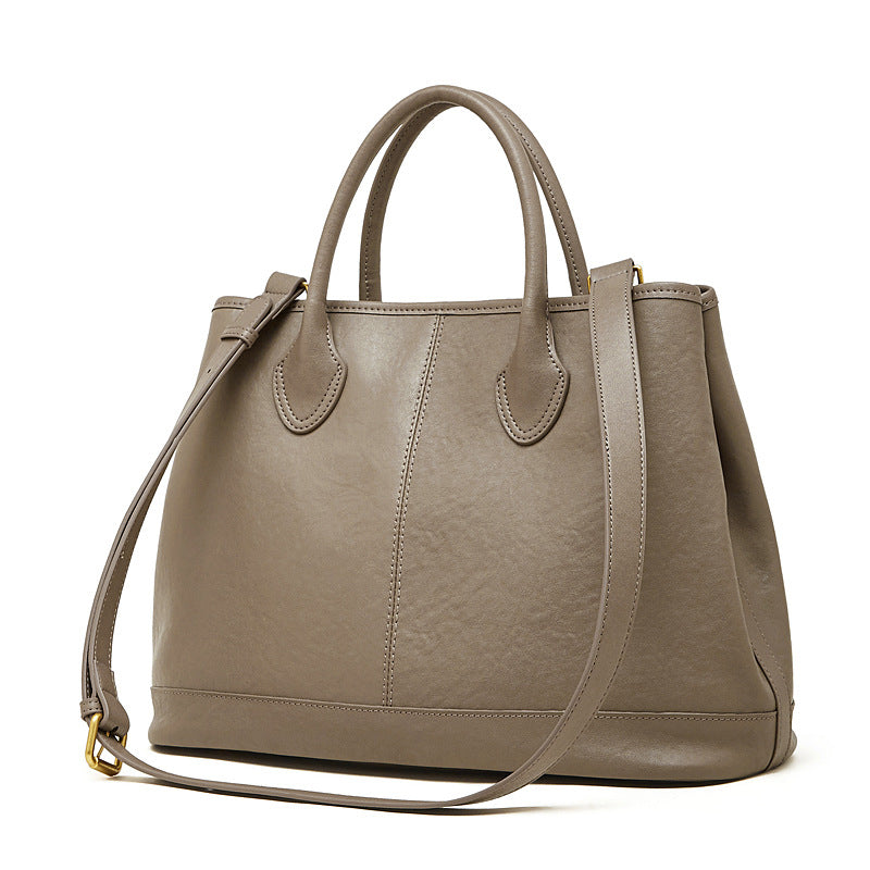 Hayesaura | Versatile Minimalist Luxe Genuine Leather Tote
