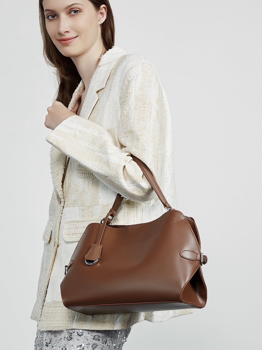 Hayesaura | Summer Metropolis Genuine Leather Handle Commuter Bag