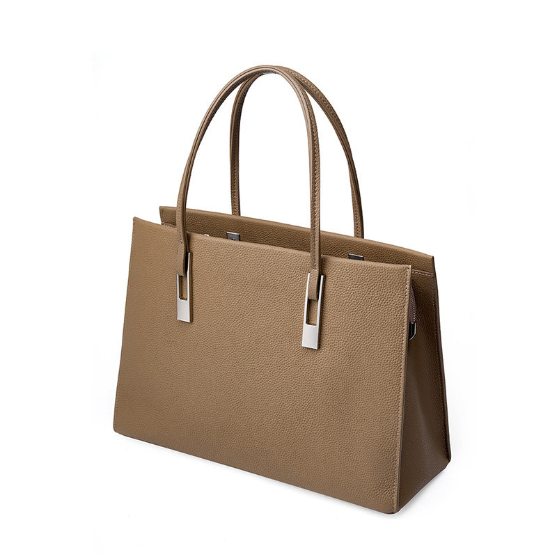 Hayesaura | Strict Commuter Full-Grain Cowhide Large Tote Bag