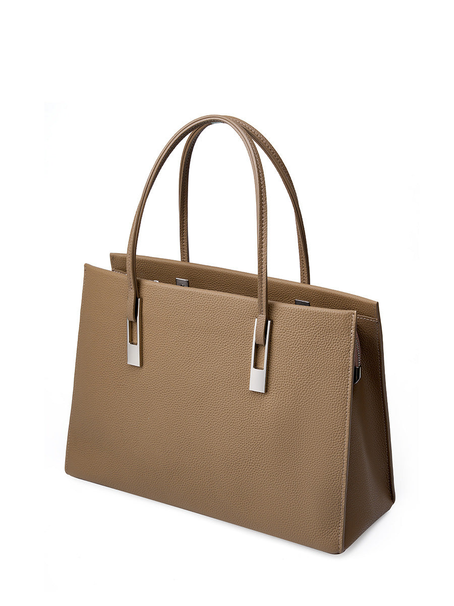 Hayesaura | Strict Commuter Full-Grain Cowhide Large Tote Bag