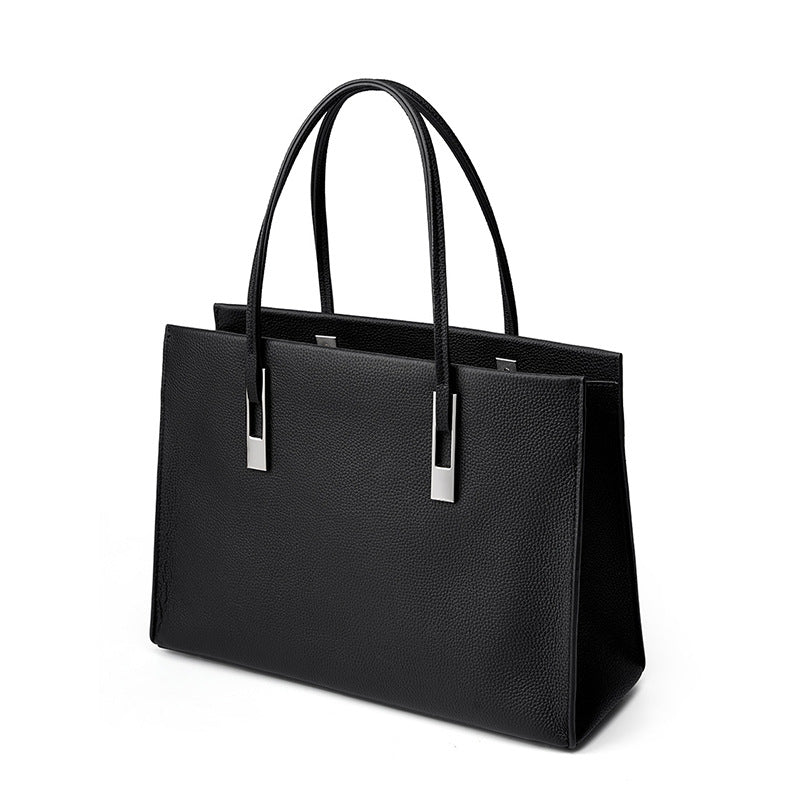 Hayesaura | Strict Commuter Full-Grain Cowhide Large Tote Bag