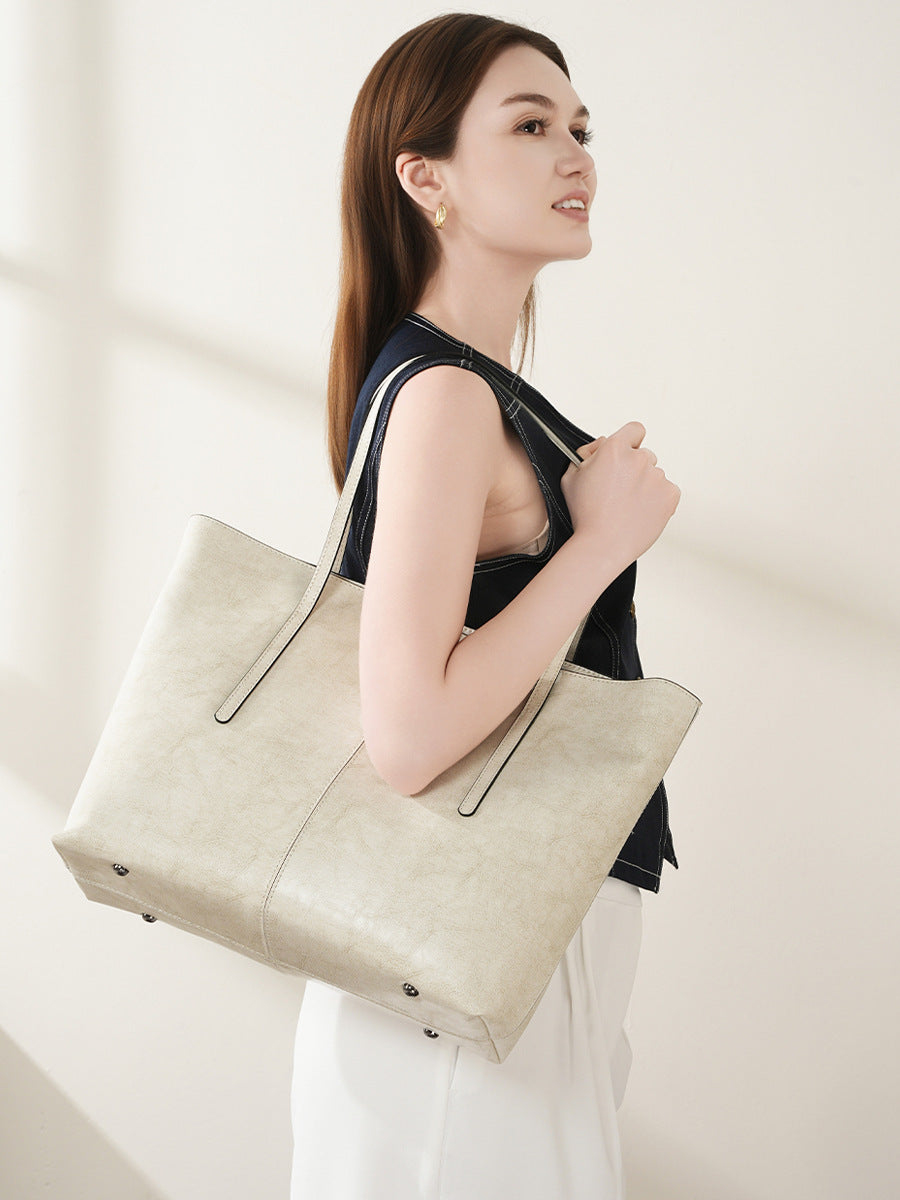 Hayesaura | 2026 Niche Genuine Leather Large Underarm Tote