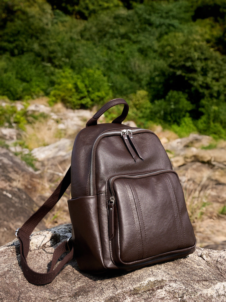 Hayesaura | Vegetable-Tanned Soft Cowhide Multi-Use Large Backpack
