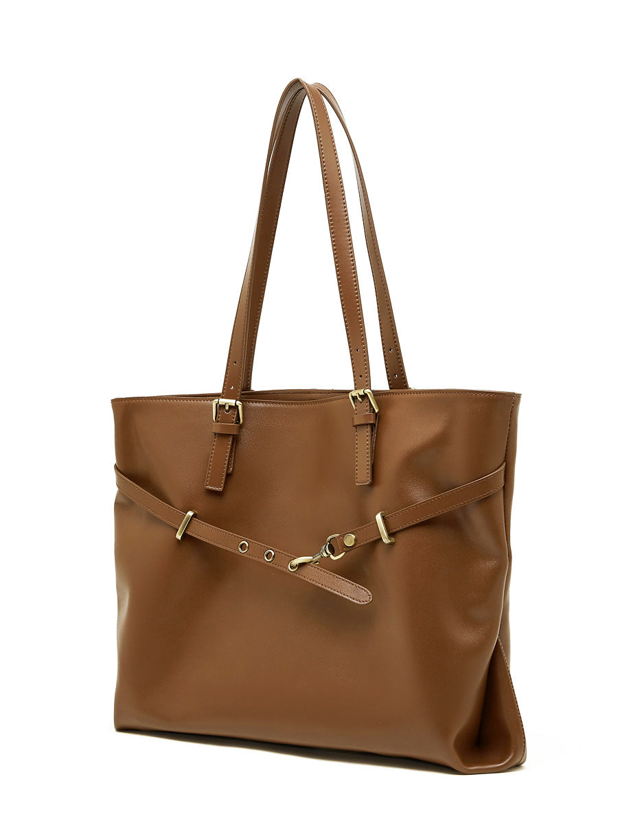 Hayesaura | 2026 Vegetable-Tanned Cowhide Large Underarm Tote
