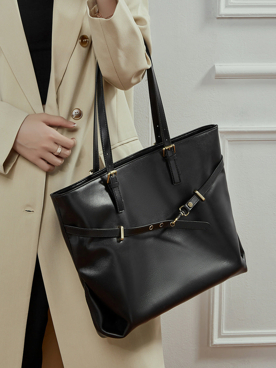 Hayesaura | 2026 Vegetable-Tanned Cowhide Large Underarm Tote