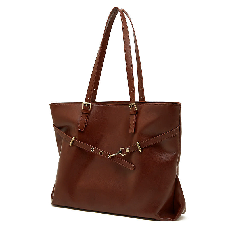 Hayesaura | 2026 Vegetable-Tanned Cowhide Large Underarm Tote