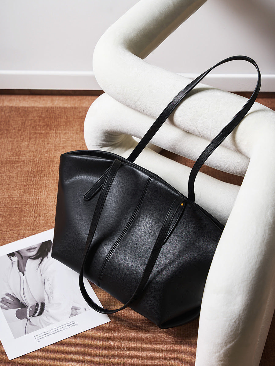 Hayesaura | 2026 Casual Genuine Leather Large Capacity Tote Handbag