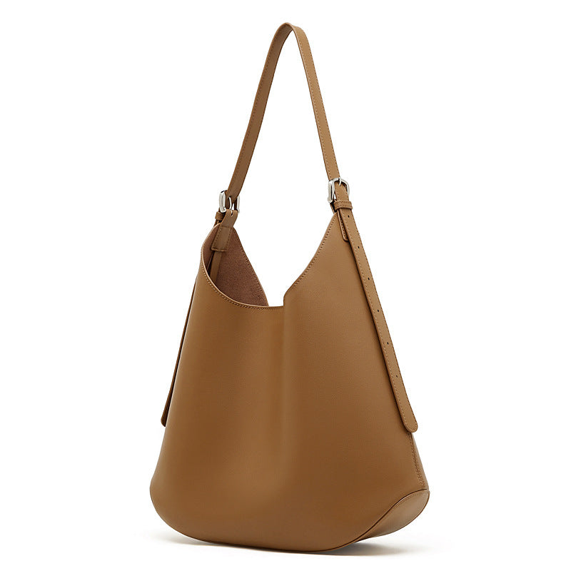 Hayesaura | 2026 Winter Slouchy Genuine Leather Large Commuter Tote