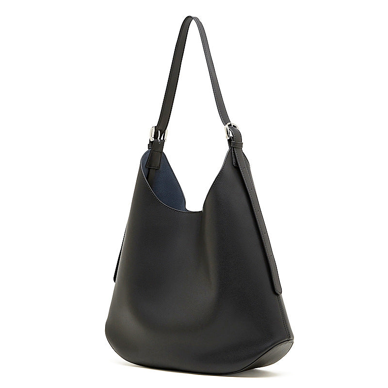 Hayesaura | 2026 Winter Slouchy Genuine Leather Large Commuter Tote