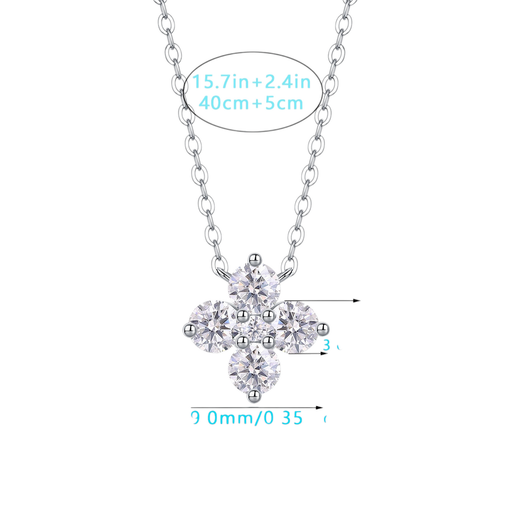 Hayesaura | Parisian Chic 18K Plated Lucky Clover Moissanite | Clean Fit Daily Commute Chain