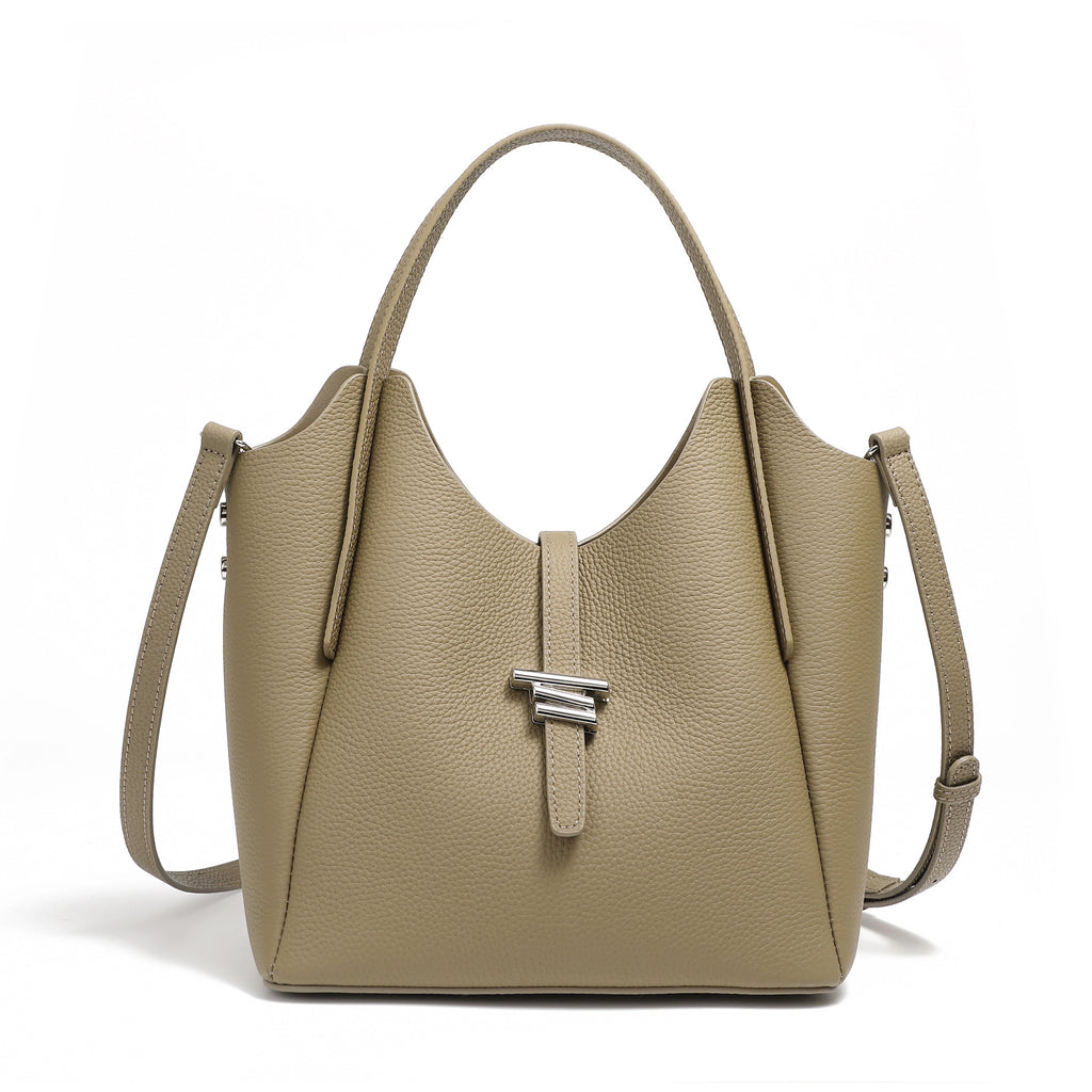 Hayesaura | Daily Commuter Genuine Leather Windchime Basket Bag