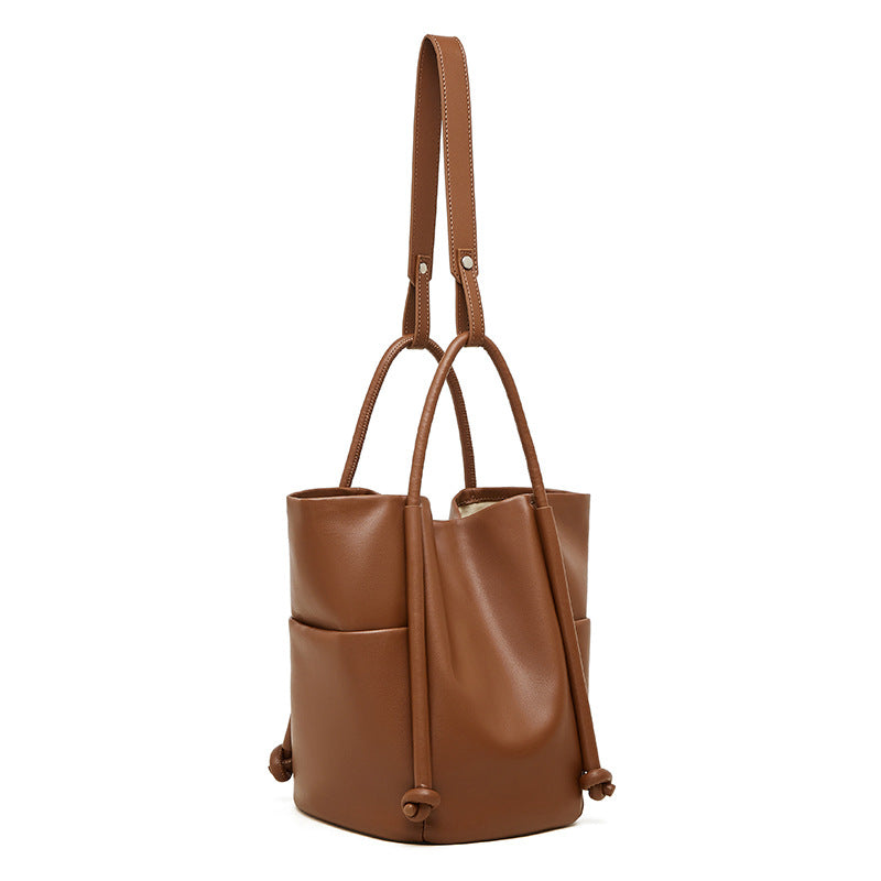 Hayesaura | Minimalist Soft Cowhide Large Capacity Tote Bag