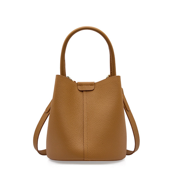 Hayesaura | Premium Summer Full-Grain Leather Commuter Bucket