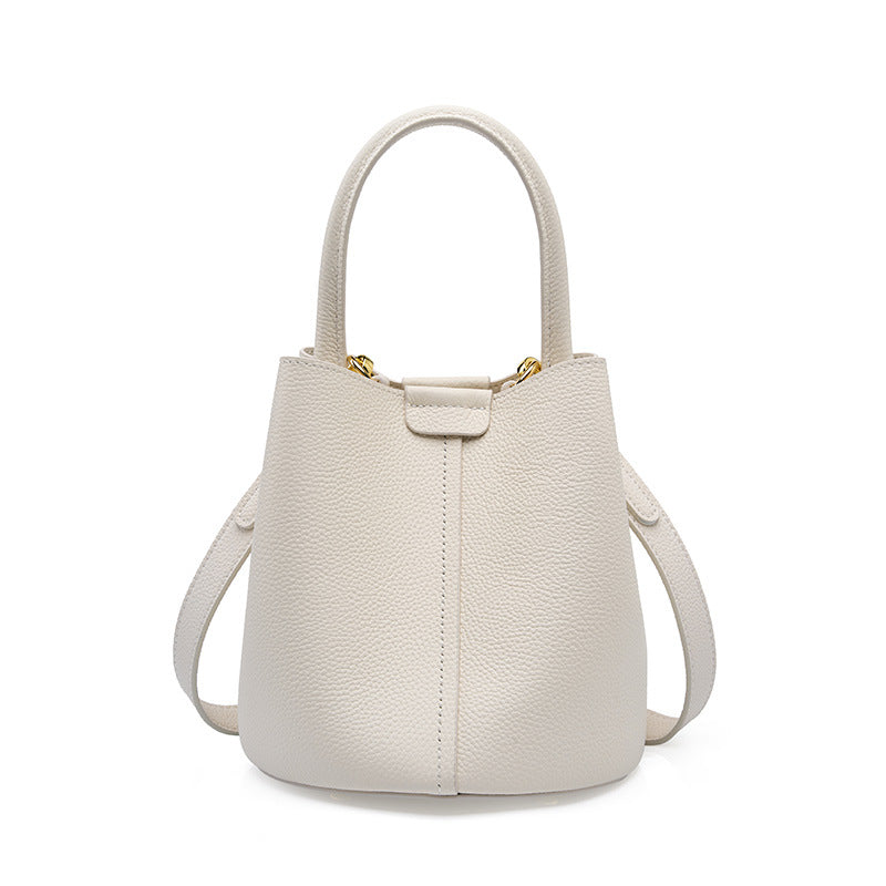 Hayesaura | Premium Summer Full-Grain Leather Commuter Bucket
