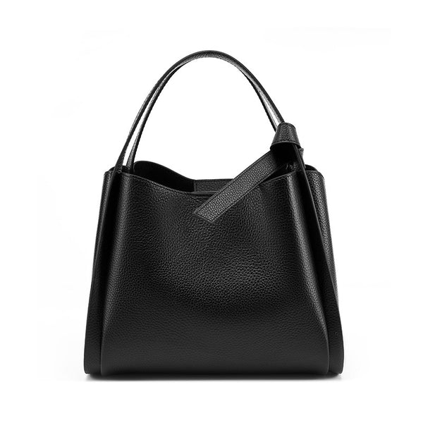 Hayesaura | Atmospheric Basket Bucket Genuine Leather Crossbody