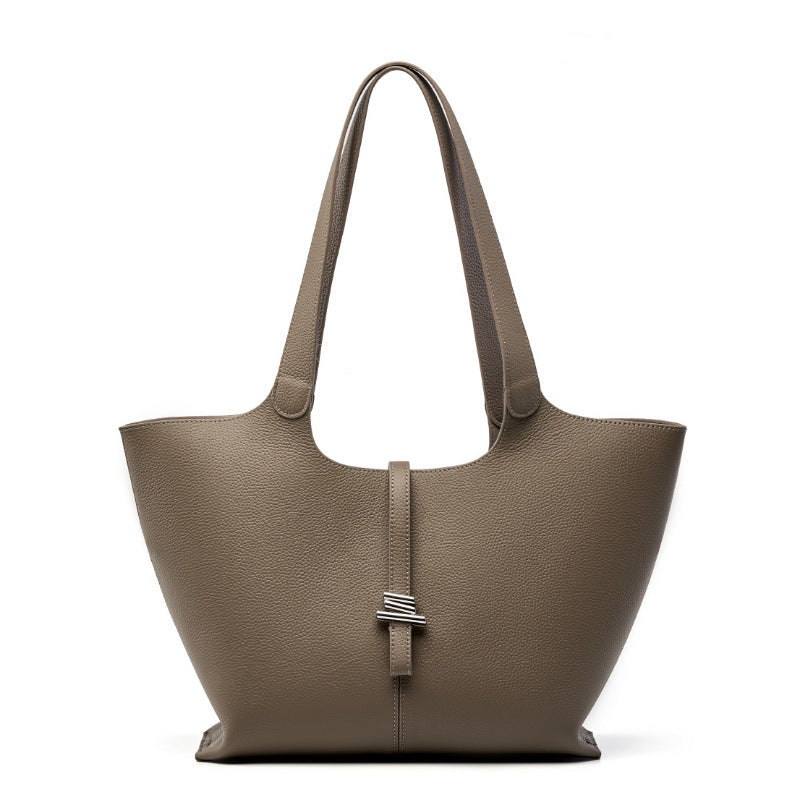 Hayesaura | Large Capacity Windchime Full-Grain Cowhide Tote Bag