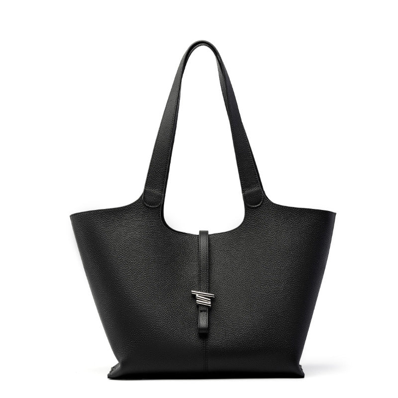 Hayesaura | Large Capacity Windchime Full-Grain Cowhide Tote Bag