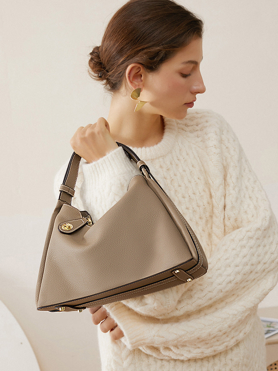 Hayesaura | 2026 High-Cold Genuine Leather Underarm Crossbody Bag