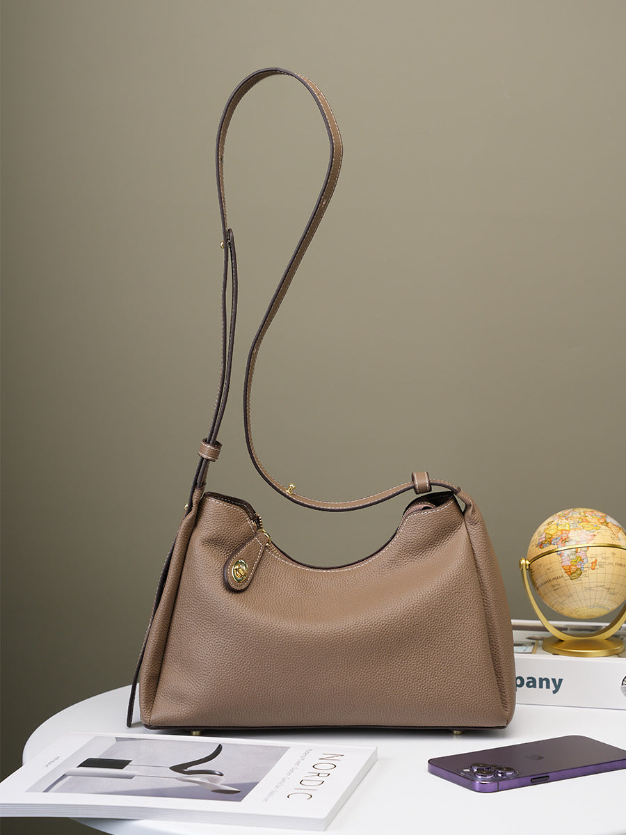 Hayesaura | 2026 High-Cold Genuine Leather Underarm Crossbody Bag