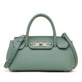 Hayesaura | Genuine Leather Platinum Kelly Commuter Handbag