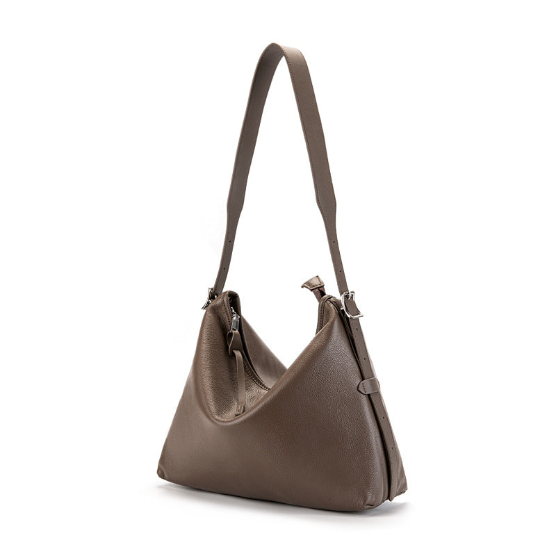 Hayesaura | Genuine Leather Practical Large Tote & Underarm Crossbody