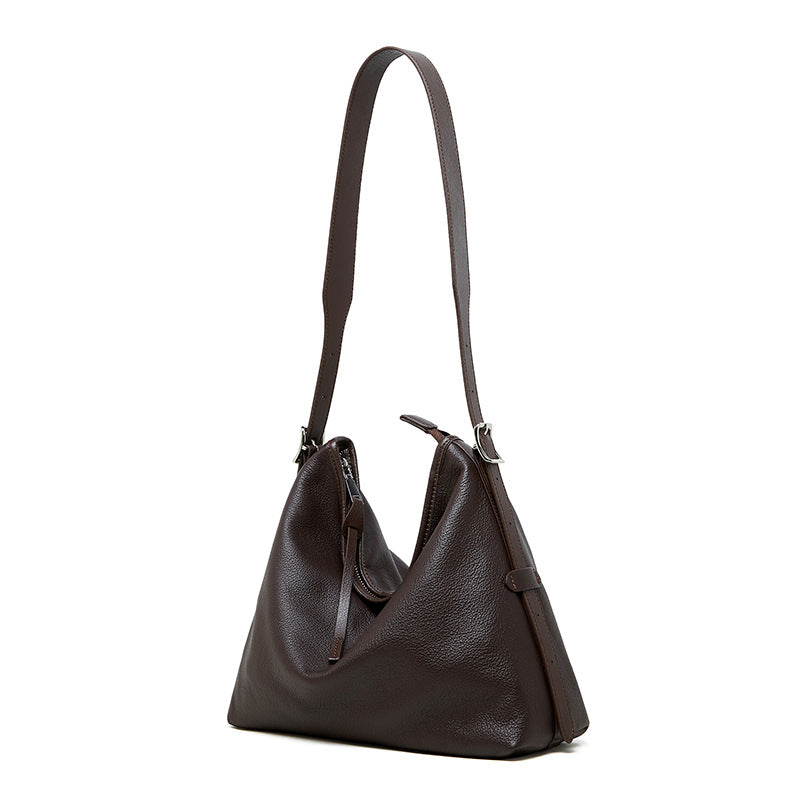 Hayesaura | Genuine Leather Practical Large Tote & Underarm Crossbody
