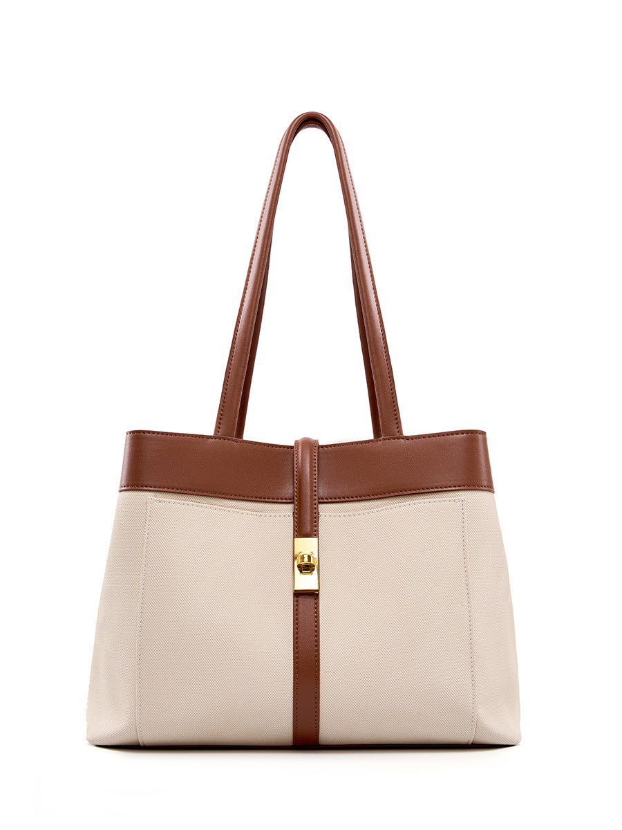 Hayesaura | 2026 Cowhide Commuter Underarm Tote Bag