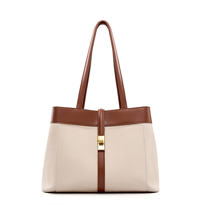 Hayesaura | 2026 Cowhide Commuter Underarm Tote Bag