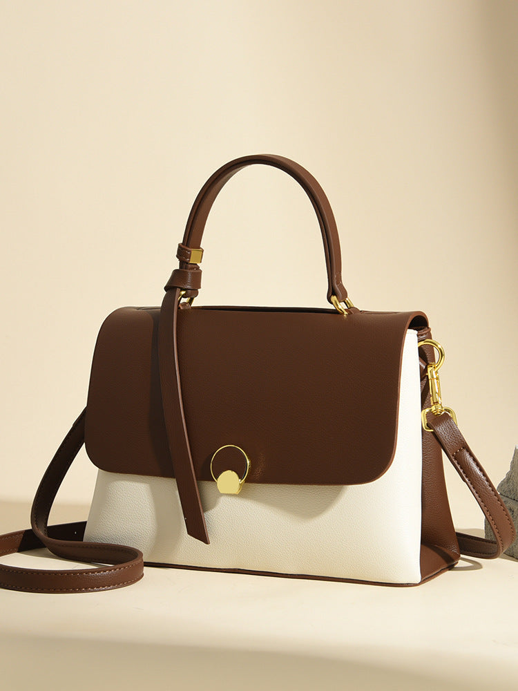 Hayesaura | 2026 Quilted Flap Square Genuine Leather Crossbody Bag