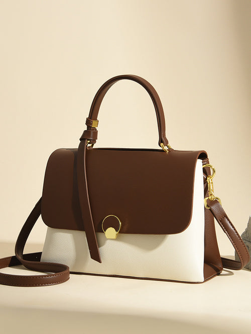 Hayesaura | 2026 Quilted Flap Square Genuine Leather Crossbody Bag