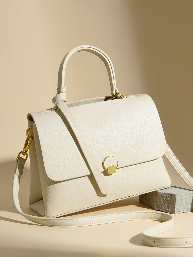 Hayesaura | 2026 Quilted Flap Square Genuine Leather Crossbody Bag
