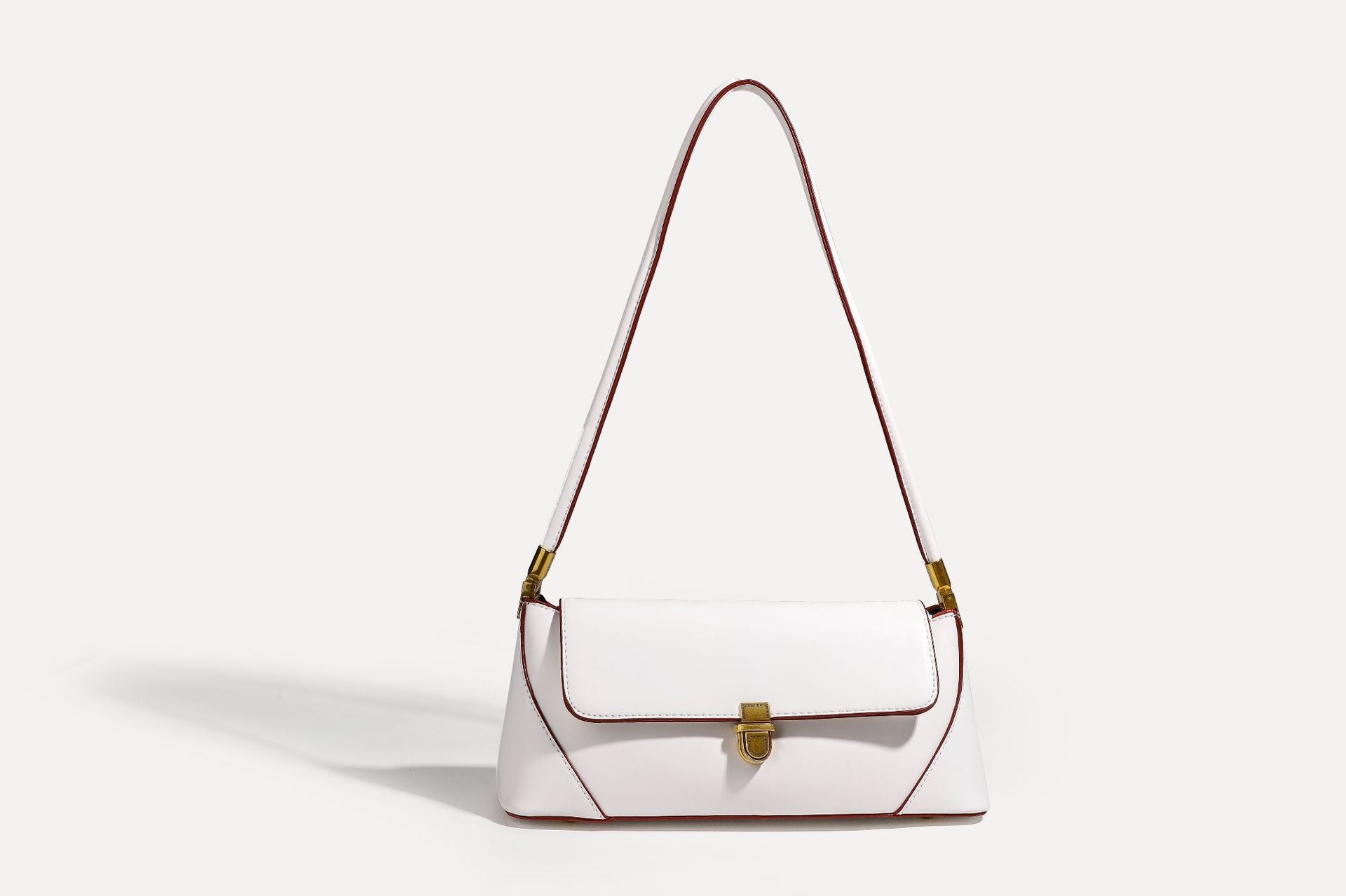 Hayesaura | Niche French Minimalist Leather Baguette Underarm Bag