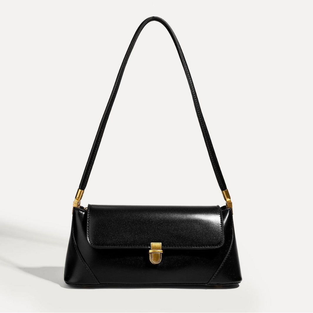 Hayesaura | Niche French Minimalist Leather Baguette Underarm Bag