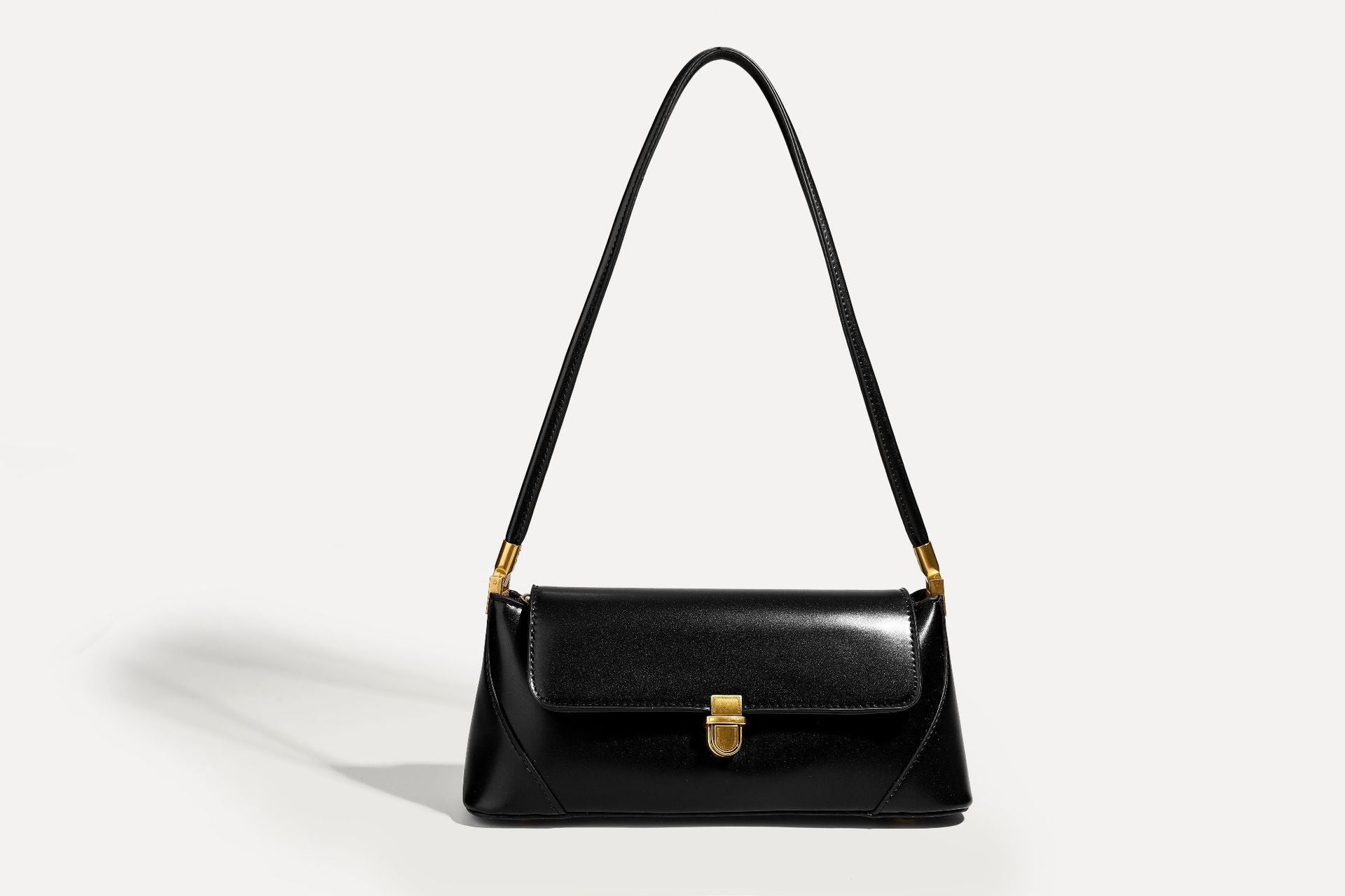 Hayesaura | Niche French Minimalist Leather Baguette Underarm Bag