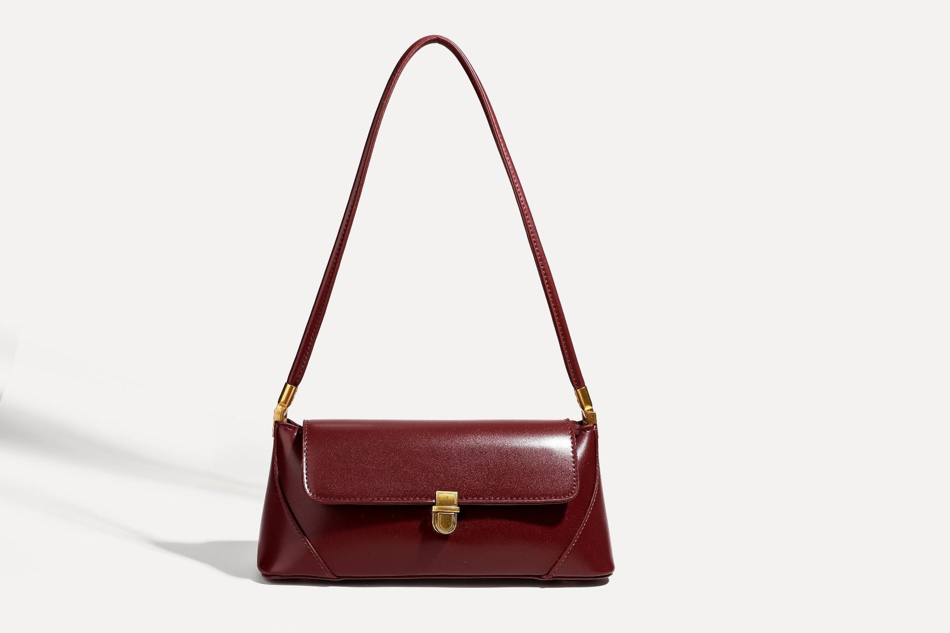 Hayesaura | Niche French Minimalist Leather Baguette Underarm Bag