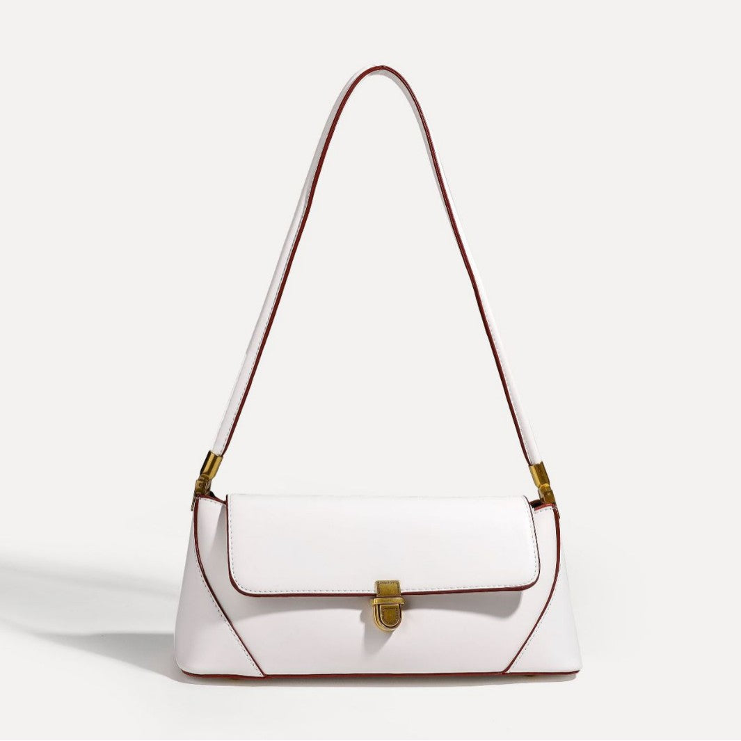 Hayesaura | Niche French Minimalist Leather Baguette Underarm Bag