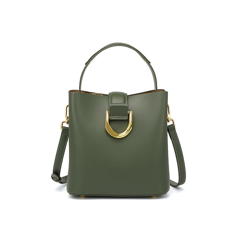 Hayesaura | Strictly Selected Genuine Leather Commuter Bucket Bag