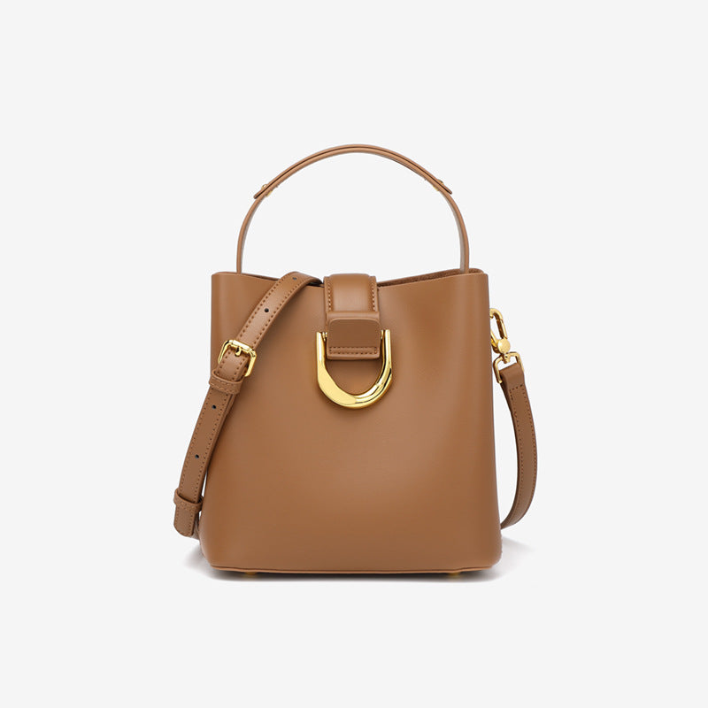 Hayesaura | Strictly Selected Genuine Leather Commuter Bucket Bag