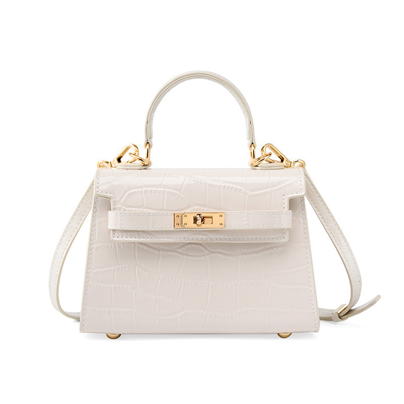 Hayesaura | 2026 Crocodile Pattern Cowhide Kelly Mini Bag
